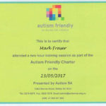 Autism Friendly Charter - Certificate